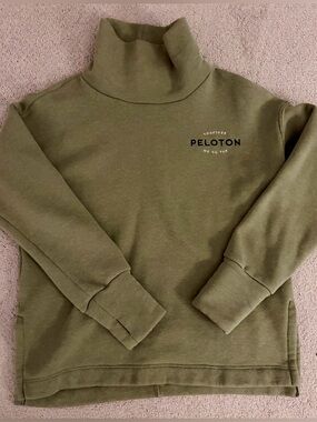 Peloton Men's Olive Turtleneck Sweatshirt
